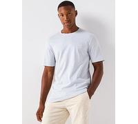 BOSS Tales Tonal Logo Relaxed Fit T-Shirt, Light Grey, Size 2Xl, Men Light Grey