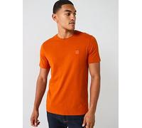 BOSS Tales Tonal Logo Relaxed Fit T-Shirt - Orange, Orange, Size L, Men Orange