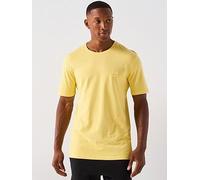 BOSS Tales Tonal Logo Relaxed Fit T-shirt - Yellow, Yellow, Size 2Xl, Men Yellow