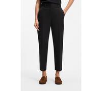 BOSS Tapered-fit cropped trousers in stretch cotton - Style Tecarino2, 50555621 Black 14