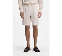 BOSS Tapered-fit shorts in linen - Style C-Perin-RDS-S-262, 50567140 Light Beige 40R