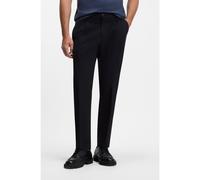BOSS Tapered-fit trousers in Italian micro-patterned fabric - Style C-Perin-PL-263, 50572157 Dark Blue 40R