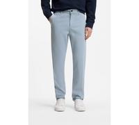 BOSS Tapered-fit trousers in stretch-cotton satin - Style Chino_tapered, 50510917 Light Blue 34/34