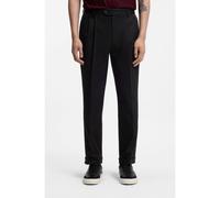 BOSS Tapered-fit trousers in stretch-cotton twill - Style H-Perin-DPLTU-261_ME, 50566050 Black 32R