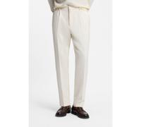 BOSS Tapered-fit trousers in stretch fabric - Style C-Perin-PL-BB-254, 50551522 White 36R
