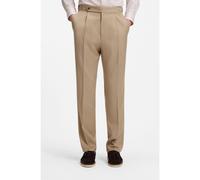 BOSS Tapered-fit trousers in virgin-wool serge - Style H-Perino-B1-263, 50566935 Beige 32R