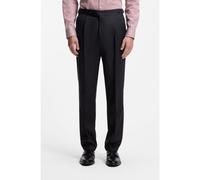 BOSS Tapered-fit trousers in virgin-wool serge - Style H-Perino-B1-263, 50566935 Dark Blue 30R