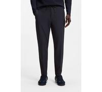 BOSS Tapered-fit trousers in water-repellent stretch fabric - Style T_Flex, 50534313 Dark Blue 48R