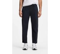 BOSS Tapered-fit trousers with water-repellent finish - Style TR_Join Convert Pleat, 50551955 Dark Blue 30R