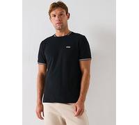 BOSS Taul Regular Fit Stretch Pique T-Shirt- Black, Black, Size 6Xl, Men Black