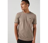 BOSS Taul Regular Fit Stretch Pique T-Shirt, Light Green, Size L, Men Light Green