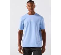BOSS Tchup Relaxed Fit Centre Logo T-Shirt - Light Blue, Light Blue, Size L, Men Light Blue