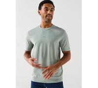 BOSS Tchup Relaxed Fit Centre Logo T-Shirt, Light Green, Size L, Men Light Green
