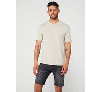 BOSS T-Shirt TChup Men's Stretch-Cotton Contrast Logo Light Beige XXL