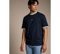 Boss Te_Blocks Pure Cotton Logo T-Shirt Navy