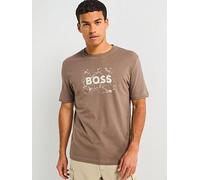 BOSS Te Logospace T-Shirt - Open Beige, Open Beige, Size L, Men Open Beige