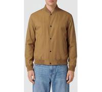 Boss Technical Fabric Varsity Bomber Jacket with Button Closure - Size: 54 - male