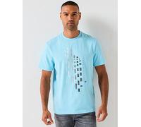 BOSS Tee Grx Zone Graphic T-Shirt - Light Blue, Light Blue, Size 3Xl, Men Light Blue