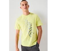 BOSS Tee Grx Zone Regular Fit Graphic T-Shirt - Green, Green, Size L, Men Green