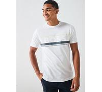 BOSS Tee Iconic Zone Regular Fit Large Logo T-Shirt - White, White, Size S, Men White