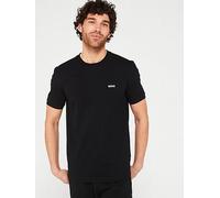 BOSS Tee Logo T-Shirt - Black, Black/White, Size M, Men Black/White