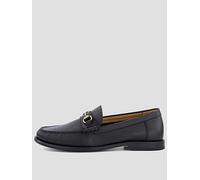 BOSS Tevan Mocc Snaffle Bar Leather Loafers, Black, Size 12, Men Black