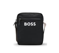 BOSS Textured crossbody bag with logo - Style Catch_3.0_NS_Zip, 50511961 Black pcs.