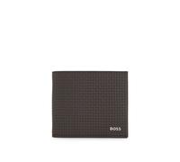 BOSS Textured wallet - Style Northon_W_4cc Coin, 50578922 Dark Brown pcs.