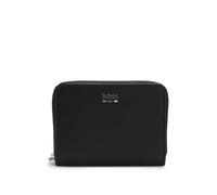 BOSS Textured ziparound wallet with hardware trims - Style Jinko_SM Ziparound, 50536087 Black pcs.