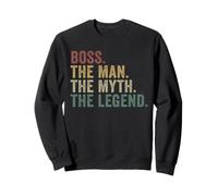 Boss The Man The Myth The Legend Funny Vintage Manager Sweatshirt