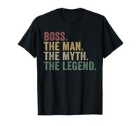 Boss The Man The Myth The Legend Funny Vintage Manager T-Shirt