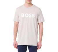 BOSS Thinking 1 Regular Fit Large Logo T-Shirt, Grey, Size M, Men Grey