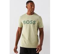 BOSS Thinking 1 Regular Fit Large Logo T-Shirt - Green, Green, Size 2Xl, Men Green