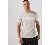 BOSS Thinking 1 Regular Fit Large Logo T-Shirt, Grey, Size 3Xl, Men Grey
