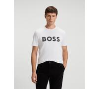 BOSS Thinking Short Sleeve T-Shirt White Black - M