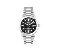BOSS Three Hand Quartz Movement Watch for Men Strike Collection with Silver Stainless Steel Bracelet - 1514170