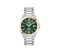 BOSS Three Hand Quartz Movement Watch for Men Strike Collection with Stainless Steel Bracelet