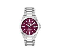 BOSS Three Hand Quartz Movement Watch for Men Strike Collection with Stainless Steel Bracelet