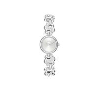 BOSS Three Hand Quartz Movement Watch for Women Double B Dressy Collection with Stainless Steel Bracelet