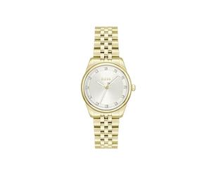 BOSS Three Hand Quartz Movement Watch for Women Graceful Precious Collection with Gold Colored Stainless Steel Bracelet - 1502810