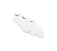 BOSS Three-pack ankle socks with plush sole - Style 3P AS Iconic CC, 50564709 White 9-11