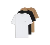 BOSS Three-pack cotton T-shirts - Style TShirt RN 3P Classic, 50475284 Black / White / Beige M