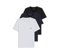 BOSS Three-pack cotton T-shirts - Style TShirt RN 3P Classic, 50475284 Black / White / Blue S