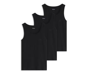 BOSS Three-pack cotton vests - Style TankTop3P RibClassic, 50542132 Black S