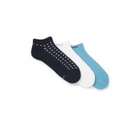BOSS Three-pack of ankle-length socks - Style 3P AS Minipattern CC, 50559481 White / Blue 9-11