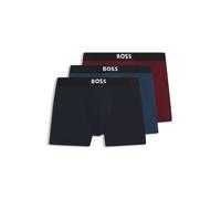 BOSS Three-pack of boxer briefs in stretch cotton - Style BoxerBr 3P BOSS ONE, 50544272 Blue / Red / Black L