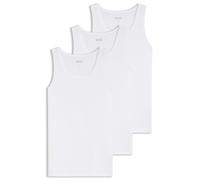 BOSS Three-pack of cotton underwear vests with embroidered logos - Style Tank Top 3P Classic, 50475278 White S