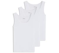 Hugo Boss Men's 3-Pack Classic-Fit Ribbed Tank Top Vests, White - White/White - Size: 38/Regular