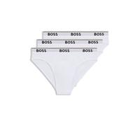 BOSS Three-pack of logo-waistband briefs in stretch cotton - Style Brief 3P Power, 50475273 White M