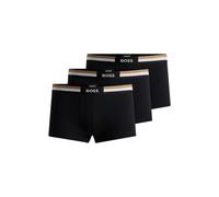 BOSS Three-pack of moisture-wicking cotton-blend trunks - Style Trunk 3P Motion, 50516542 Black S